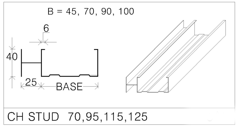 CH-Stud70/95/115/125